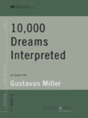cover image of 10,000 Dreams Interpreted (World Digital Library Edition)